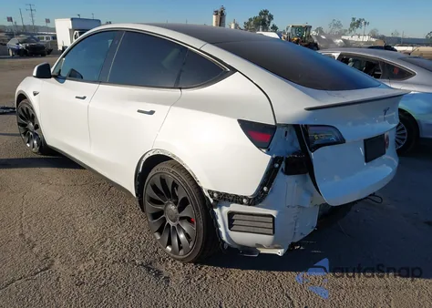 2022 Tesla Model Y Performance Dual Motor All-Wheel Drive from USA, damaged, VIN 7SAYGDEF0NF490034